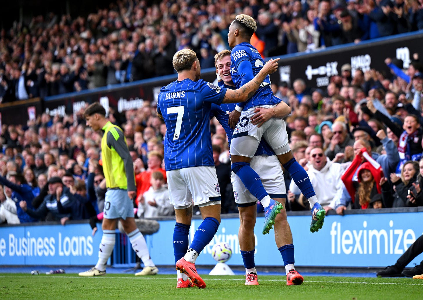 Liam Delap scores twice as Ipswich deny Aston Villa chance to go joint top  | The Independent