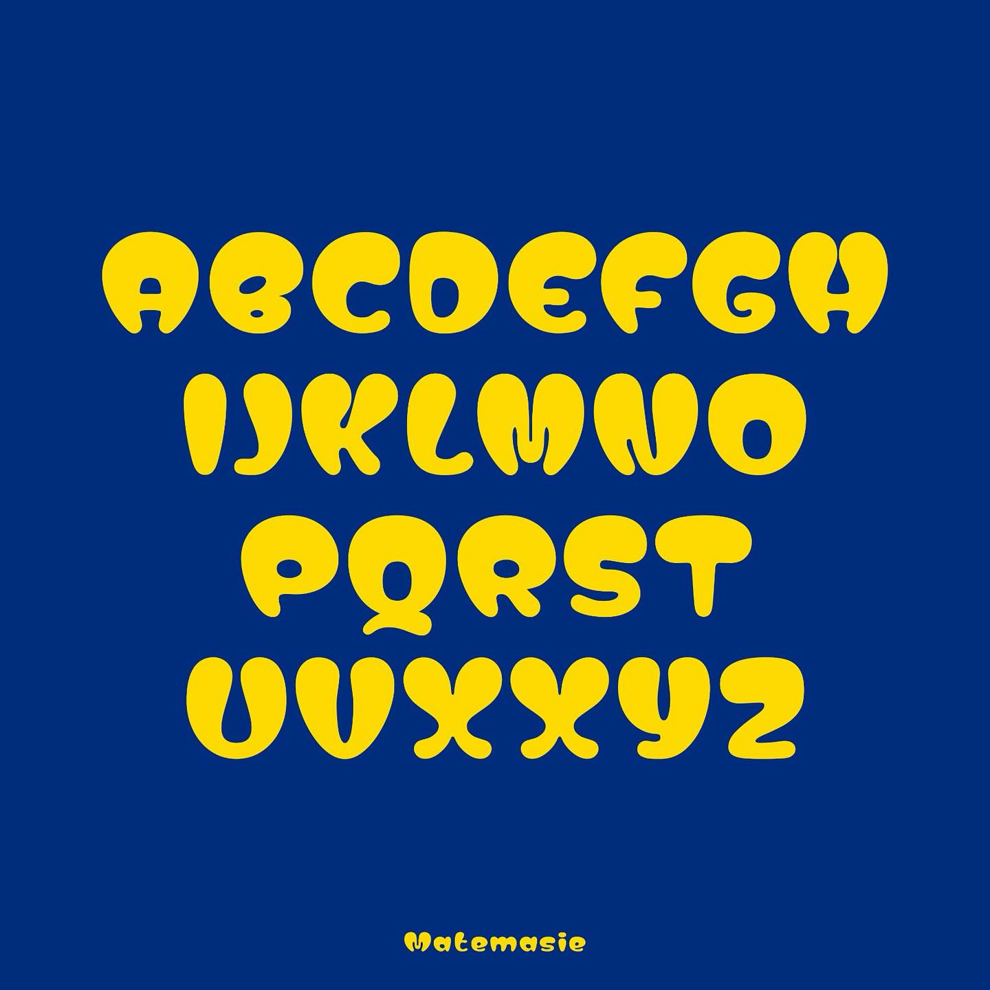 Google fonts' Matemasie font is an ultra-bold display typeface that draws inspiration from the Adinkra symbol “Mate Masie."