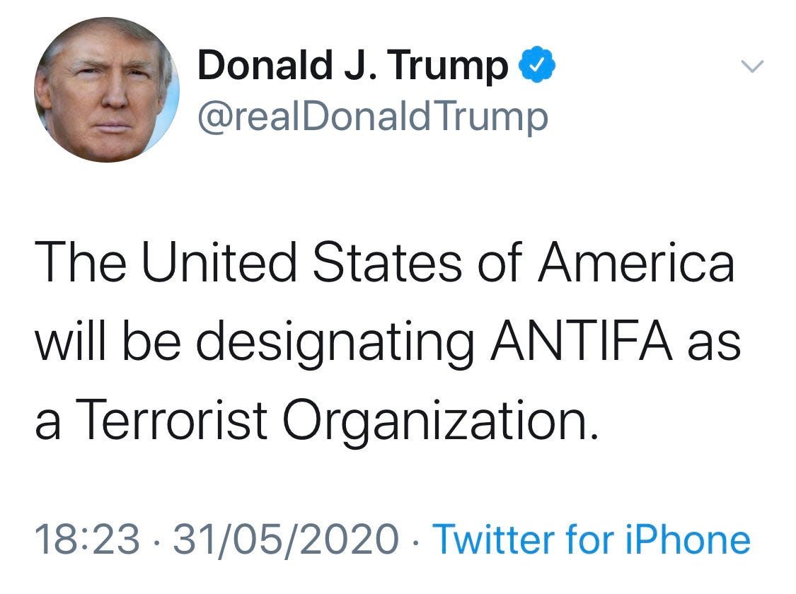 Andrew Stroehlein on Twitter: "Trump thinks the anti-fascists are “ terrorists” and the fascists are “very fine people.” Anything else you need  to know about his presidency? https://t.co/HUHpV1wRL0" / Twitter
