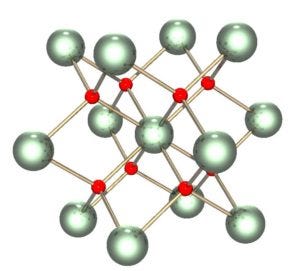 Uranium dioxide UO or urania molecules