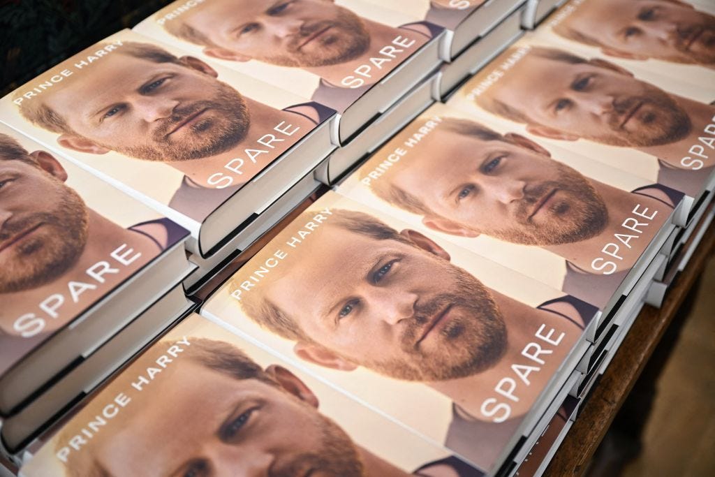 print copies of prince harry's book spare