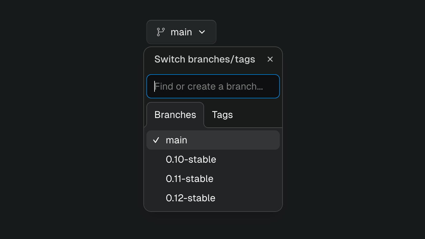 Screenshot of a custom select widget with a combobox input and tabs inside