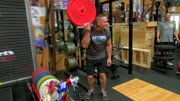 john cena training bulge for total divas nikki 2015