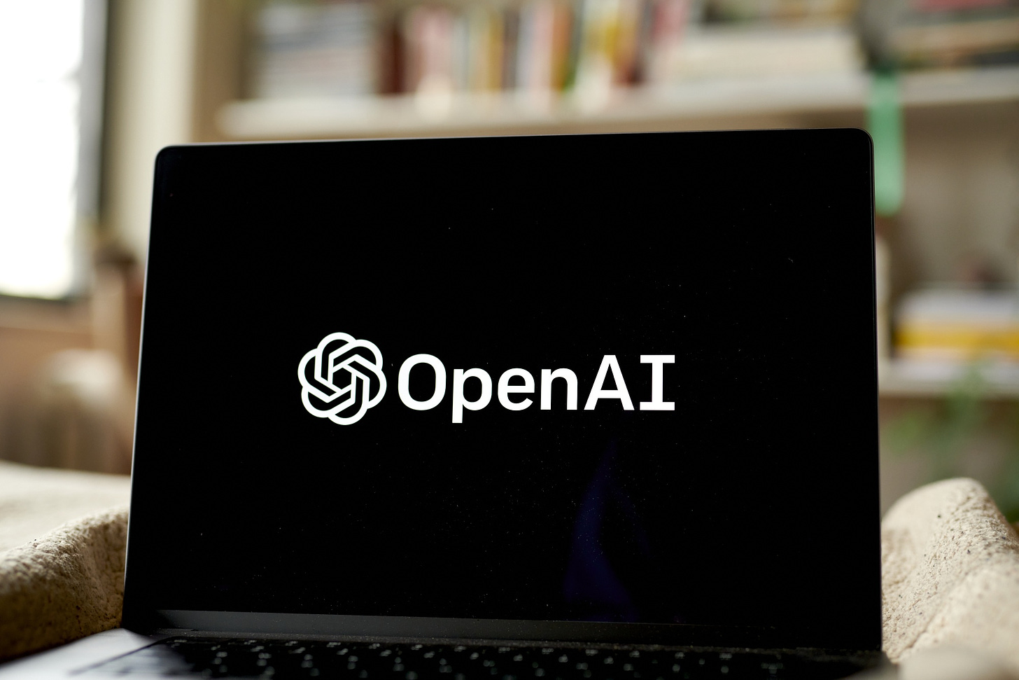 The OpenAI logo.