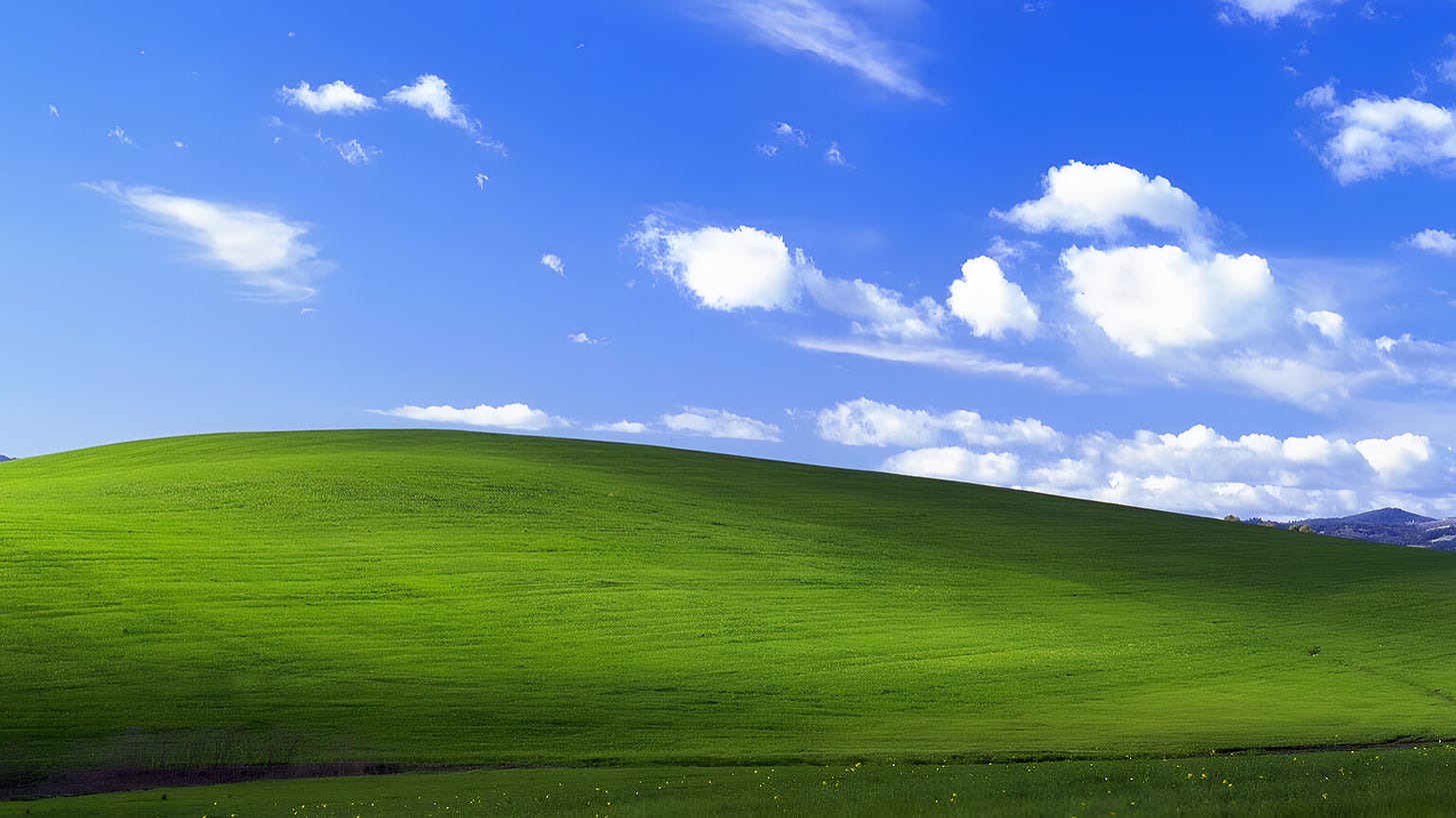 Microsoft Windows XP Bliss Fond d'écran Téléchargement gratuit