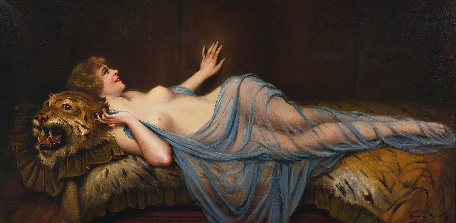 François Martin-Kavel - Femme au tigre