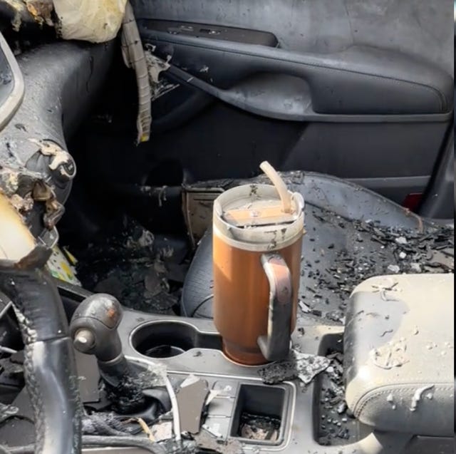 A Stanley Cup Was The Only Item To Survive A Devastating Car Fire