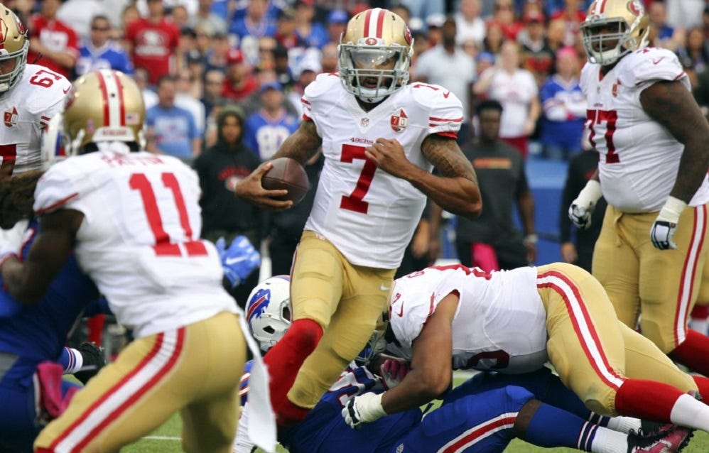 Bills smash 49ers 45-16 as Colin Kaepernick steps up 2016