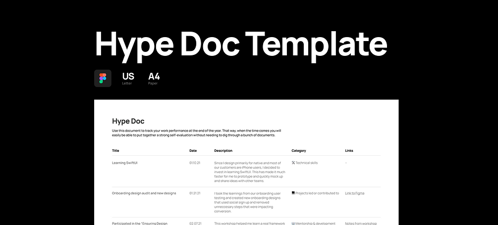 Hype Doc Template