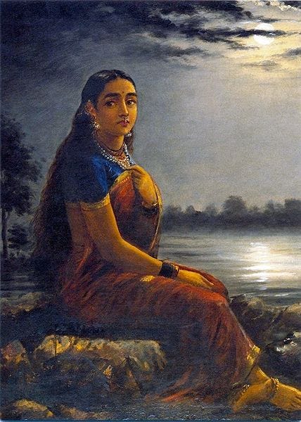 File:Raja Ravi Varma, Lady in the Moon Light (1889).jpg - Wikipedia