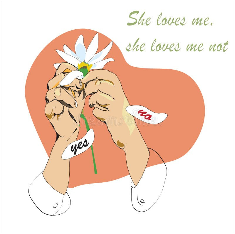 Loves Me Loves Me Not Stock Illustrations – 34 Loves Me Loves Me Not Stock  Illustrations, Vectors & Clipart - Dreamstime