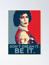 Don't dream it, BE it." Poster for Sale by triforkce | Redbubble