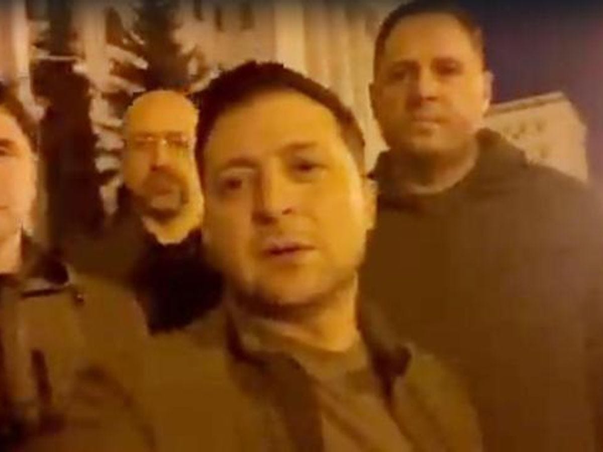 Volodymyr Zelenskyy releases video from Kyiv; debunks Russian propaganda  about his escape