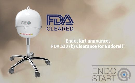 Endostart announces
FDA 510 (k) Clearance for Endorail®