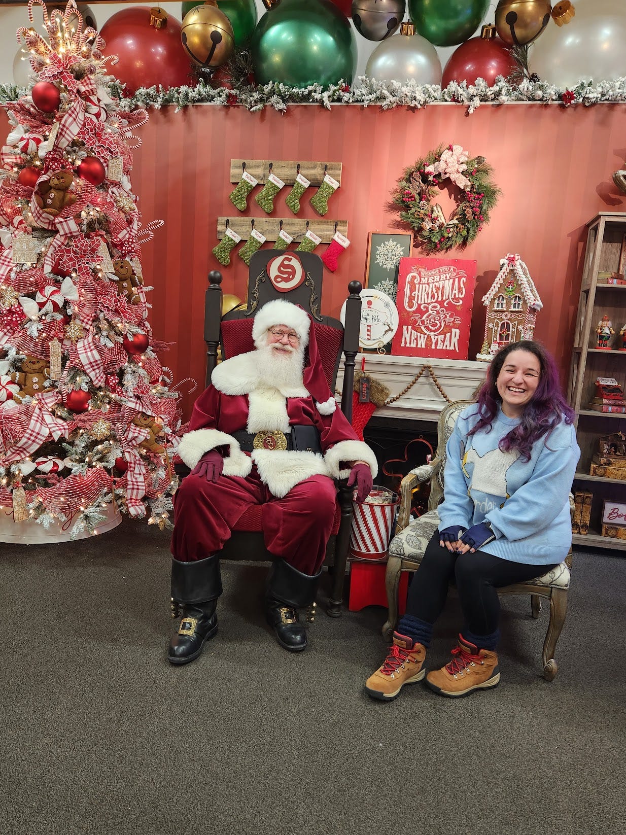 Me with Santa at the North Pole