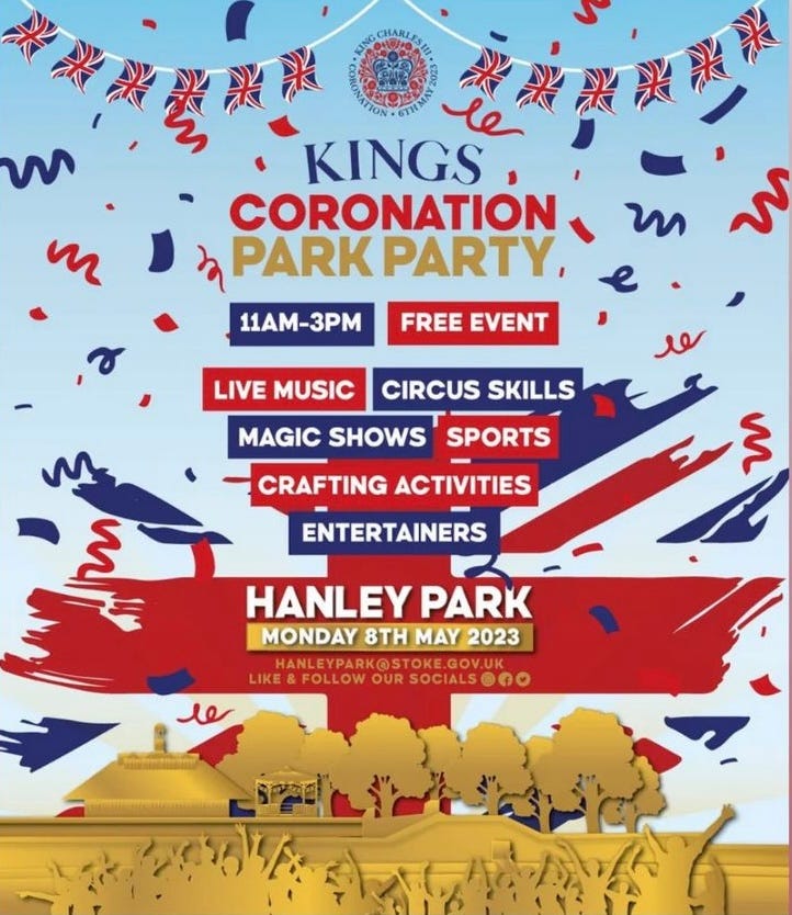 King's coronation park party, Hanley