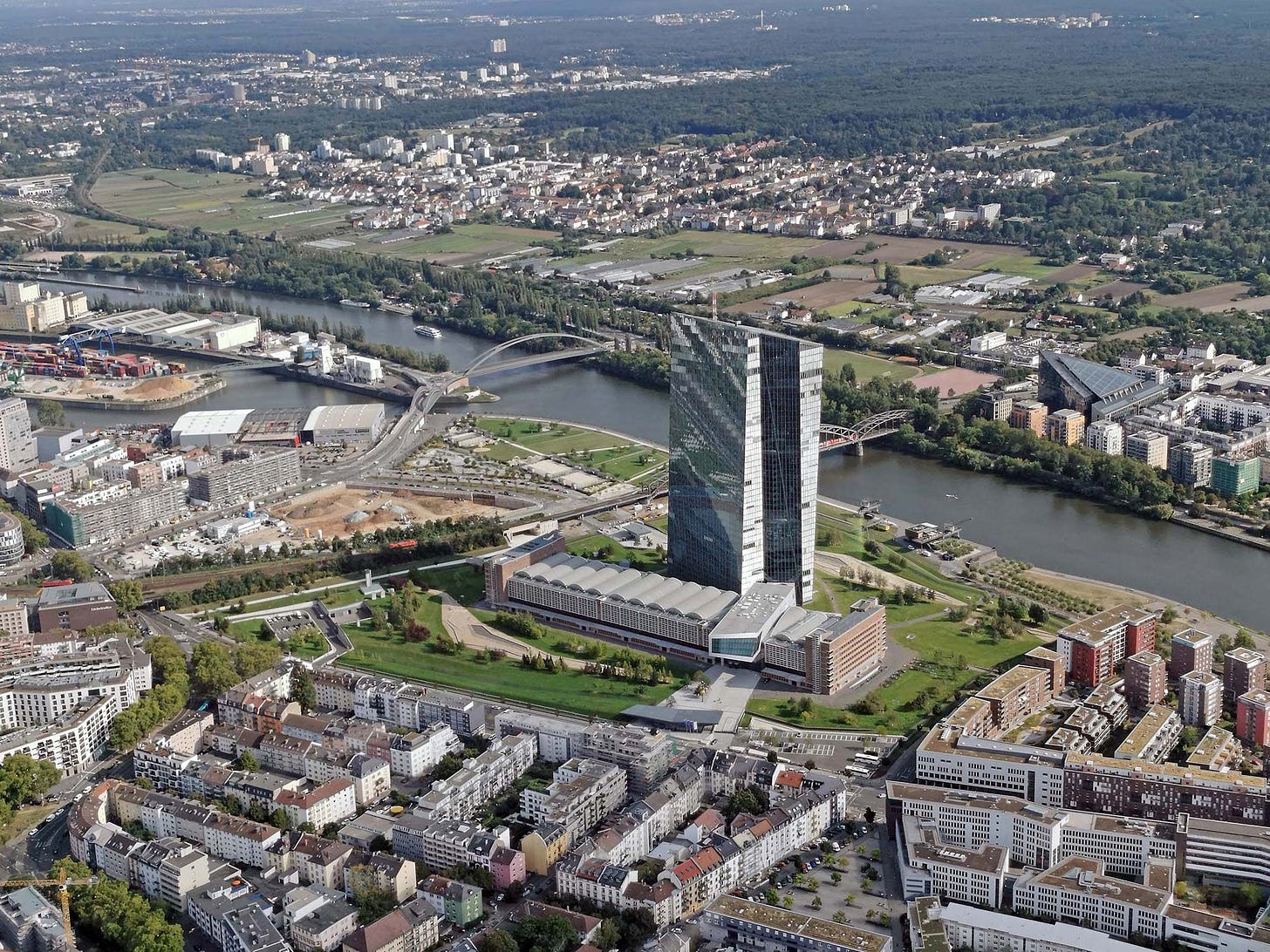 Frankfurt und die Europäische Zentralbank