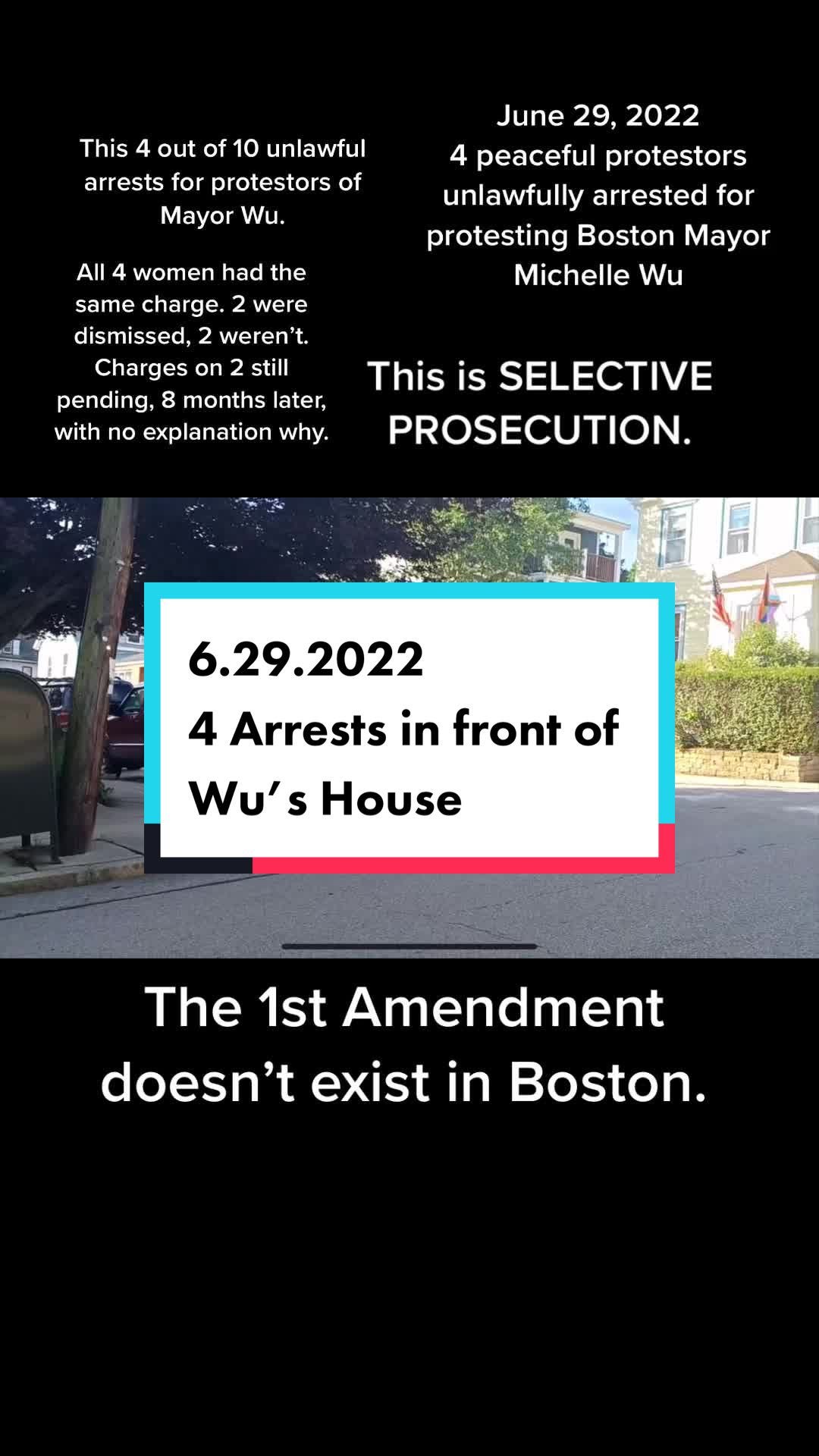 Prosecution of the 1st Amendment in Boston Series: Catherine Vitale & Shannon Llewelyn - Peaceful Protestors from Wu's "Enemy List" Are Still In Court 17 months after the unlawful arrest in June 2022
