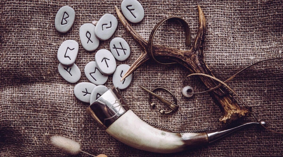 Viking Gods, Runes, Poetry and Art - by Brett Fleming