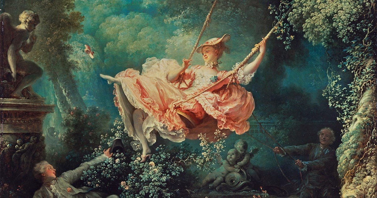 El columpio", la escandalosa y exquisita obra maestra de Fragonard