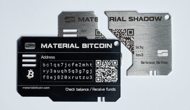 Air gapped wallet - Material Bitcoin