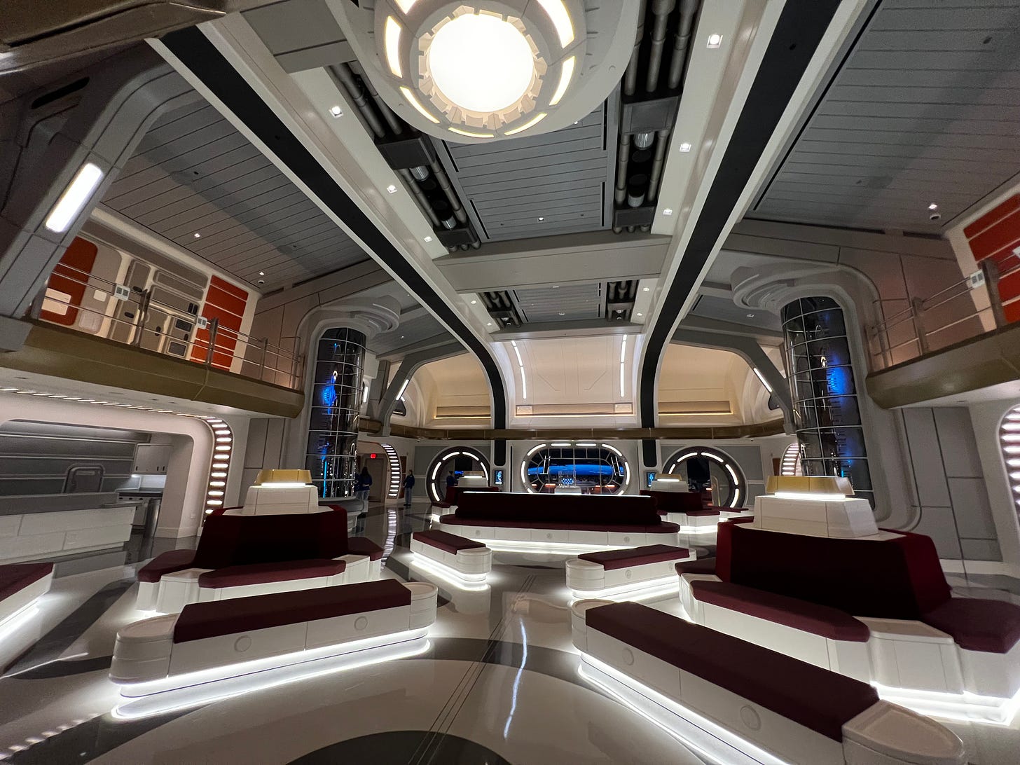 A sci-fi spaceship atrium
