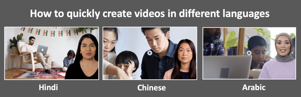 How to create customized videos in different languages