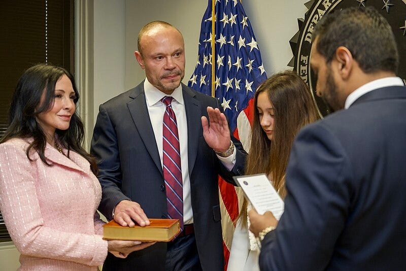 File:FBI Director Kash Patel swears in Dan Bongino as Deputy Director of the FBI, 2025.jpg