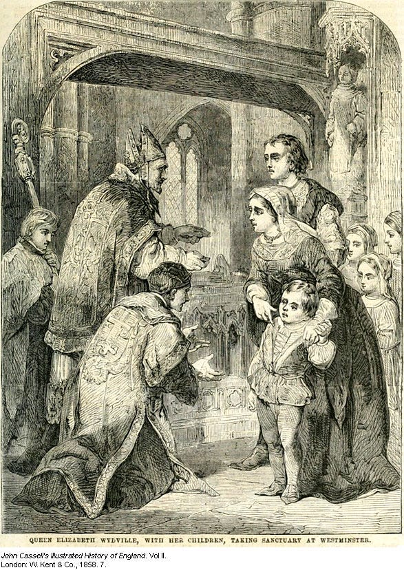 File:Elizabeth Woodville with children in sanctuary.jpg - Wikimedia Commons