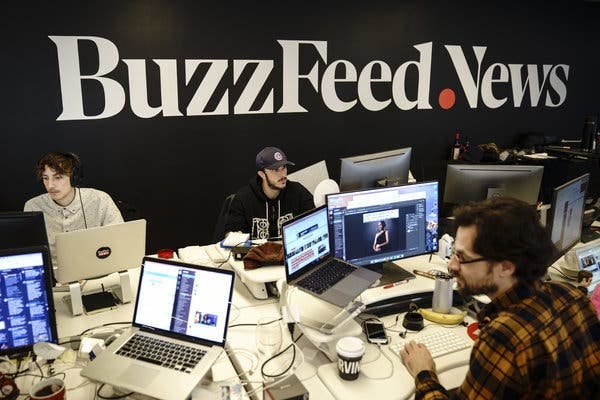 BuzzFeed Plans Layoffs as It Aims to Turn Profit - The New York Times