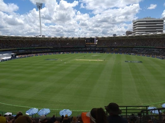 Gabba view before play starts