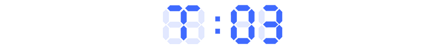 T:03 written in the style of a digital clock