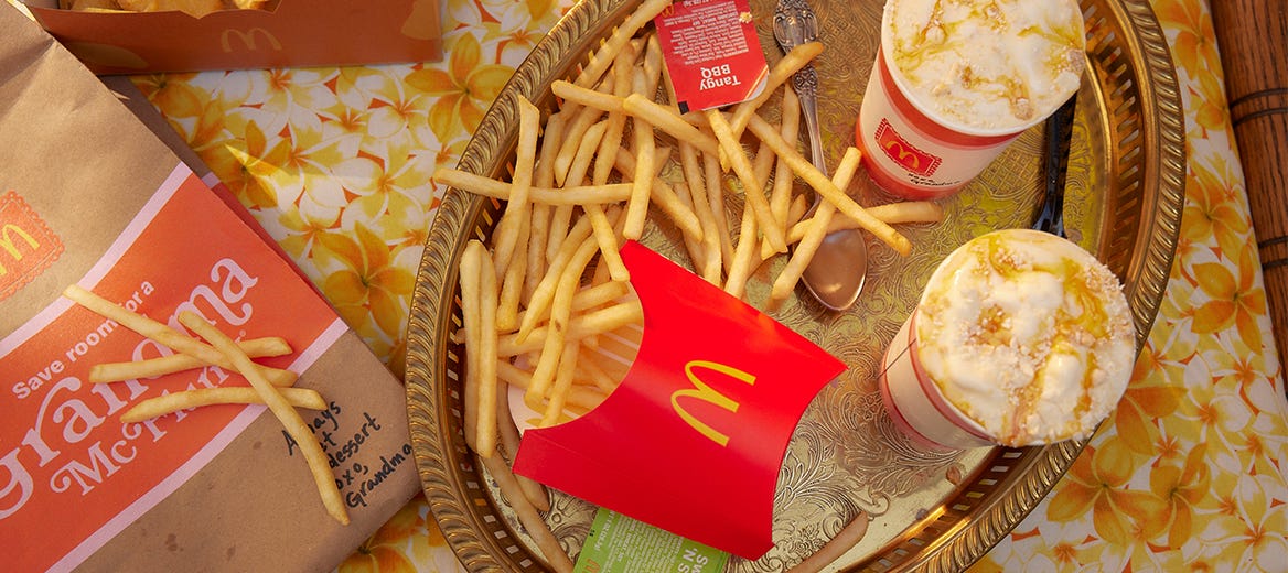 Grandma McFlurry with McDonald's French Fries