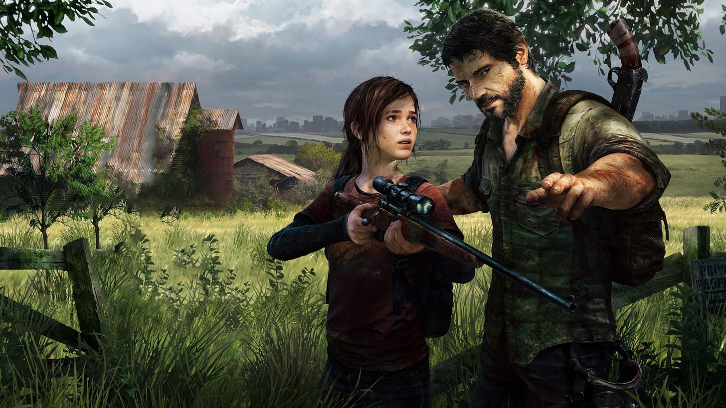 Joel and Ellie in The Last of Us Remastered