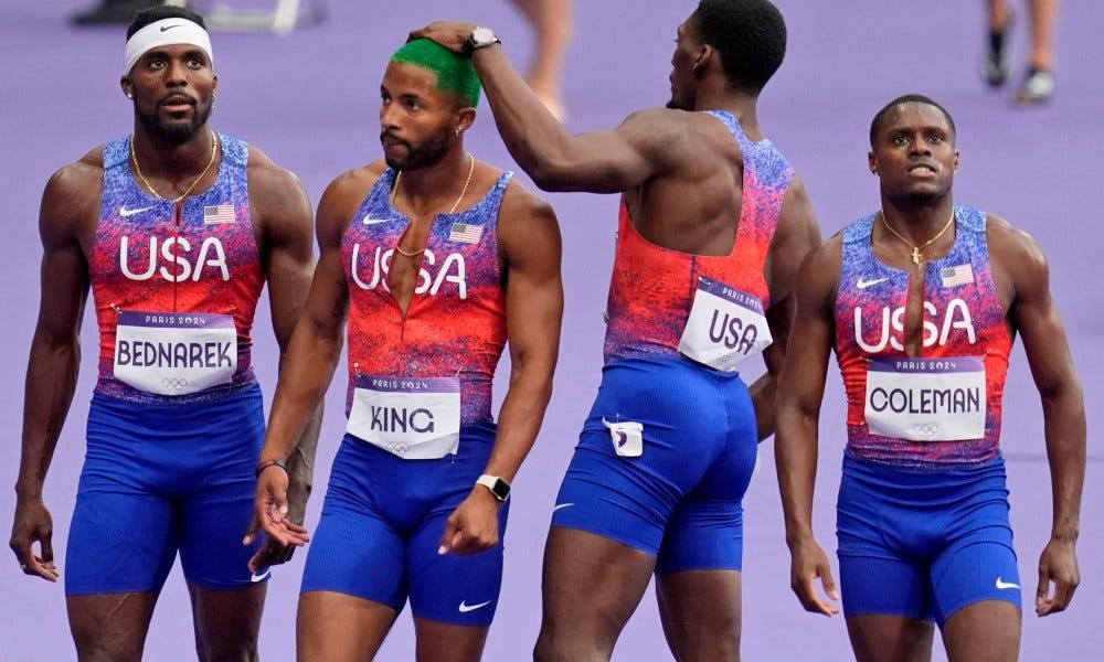 Why USA men's 4×100 relay team is bad at baton passing in Olympics