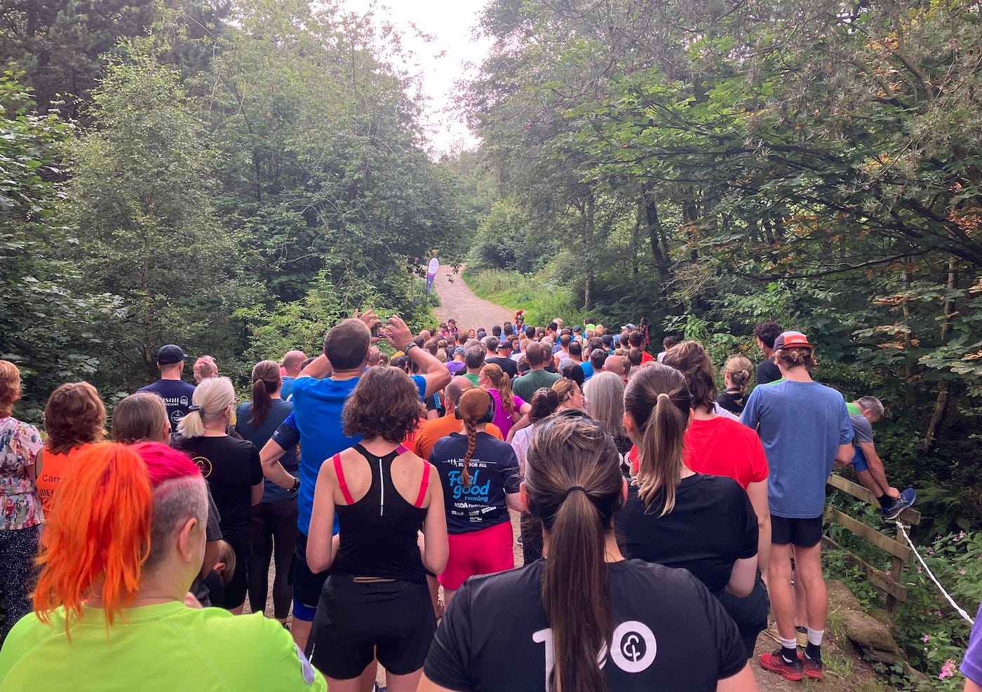 Big crowd gathered for the start