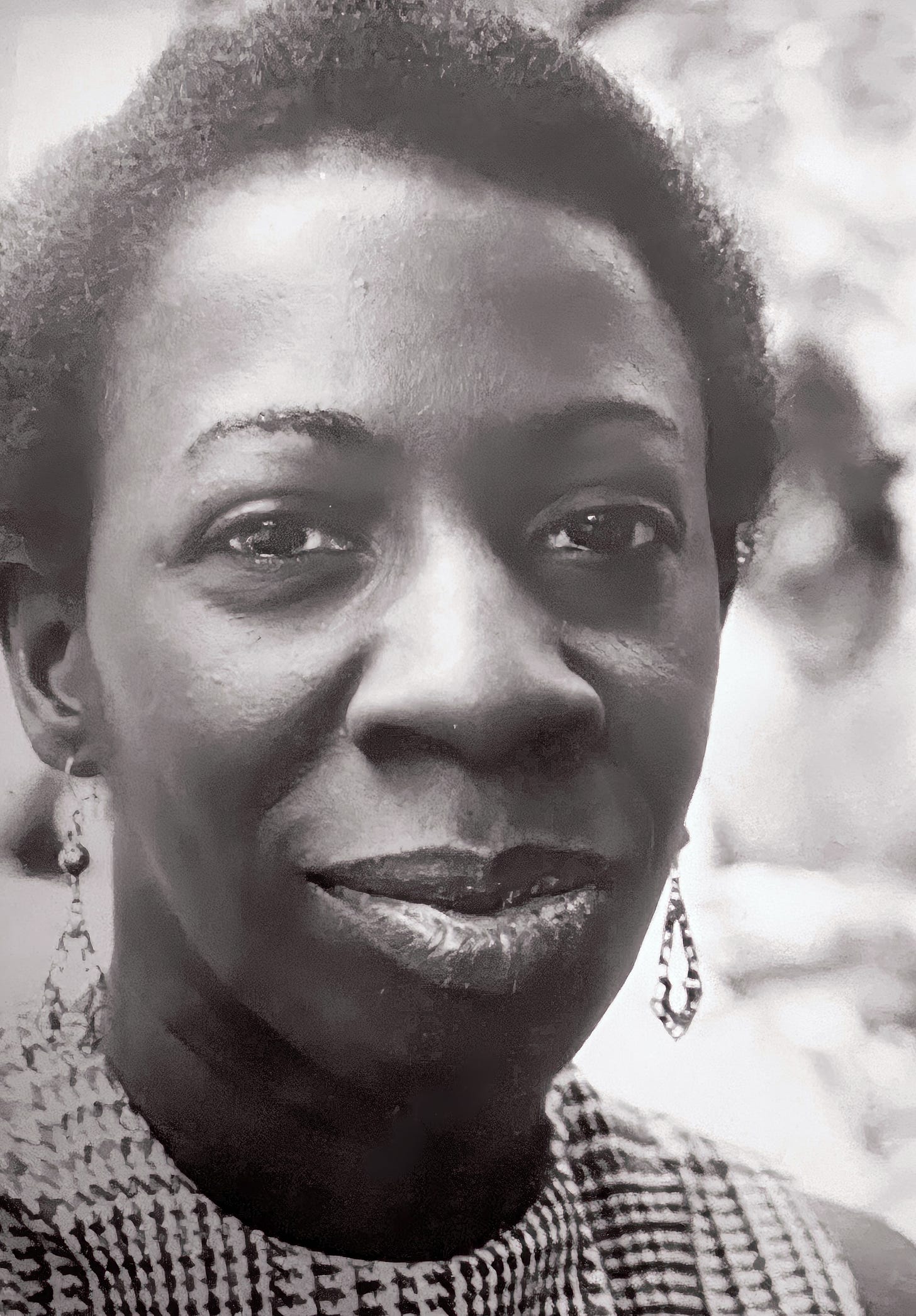 Closeup photo of an African-American woman's face