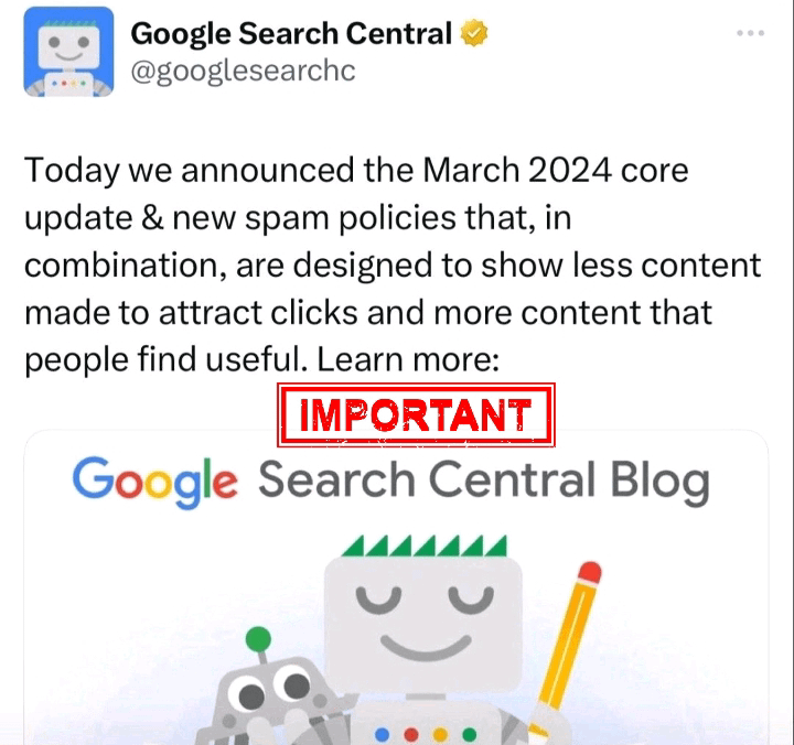 Google March 2024 Core Update CONFIRMED : r/SEO