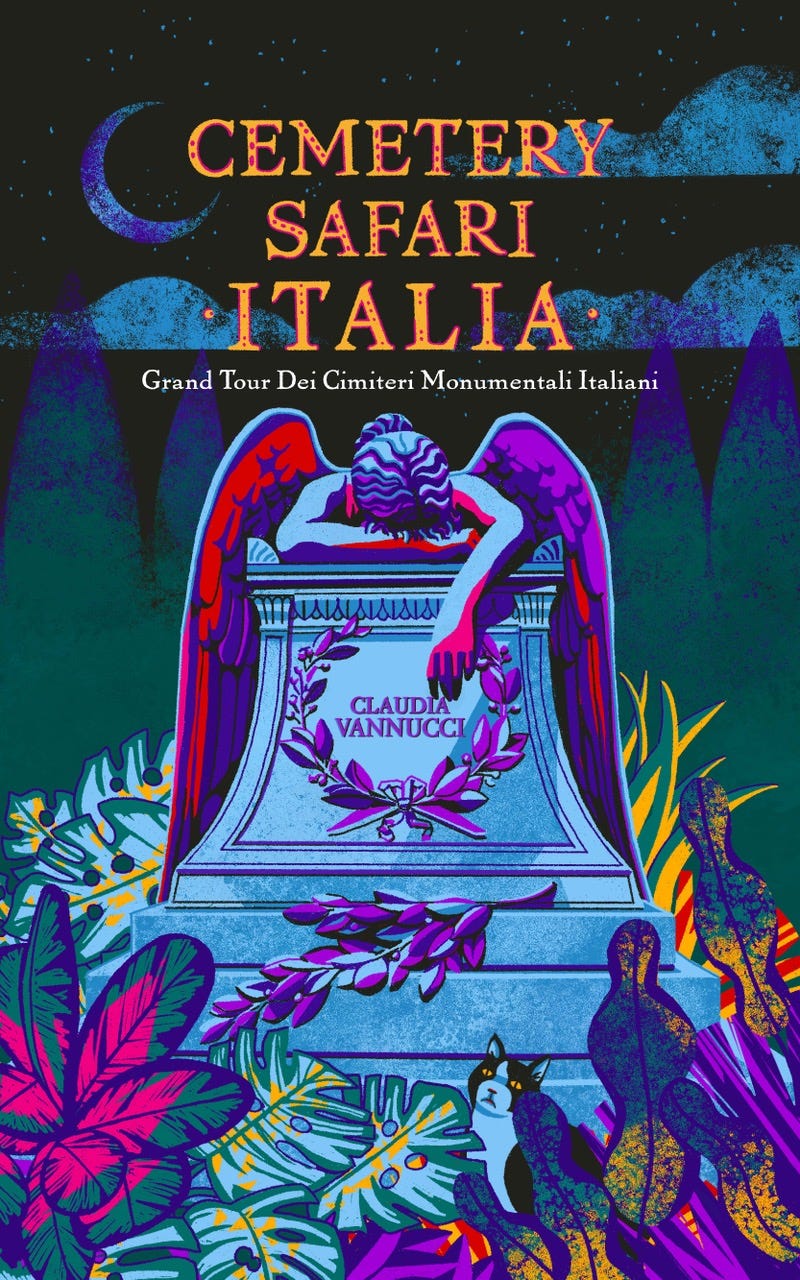 copertina del libro cemetery safari italia