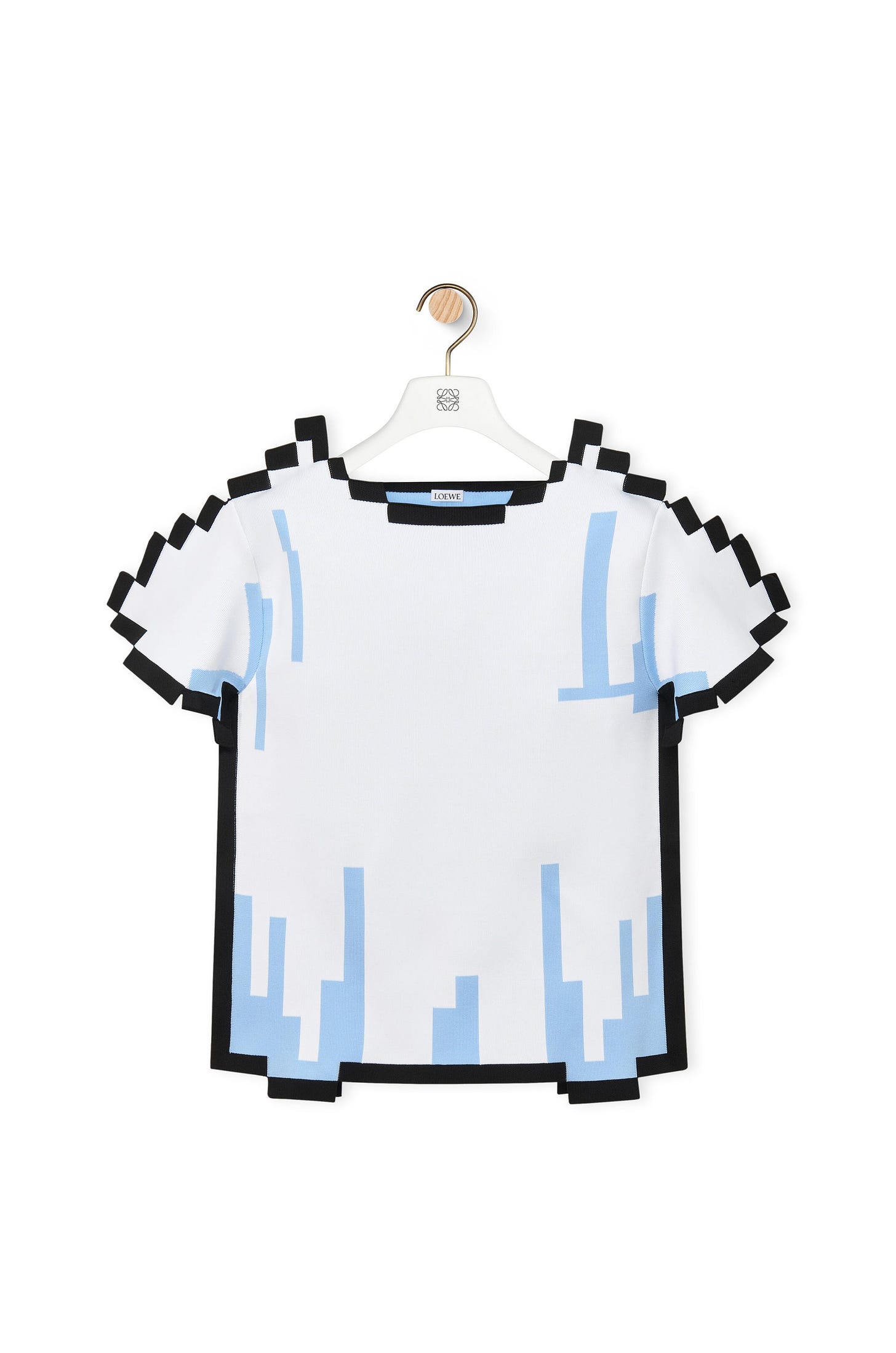 A pixelated T-shirt product image from Loewe