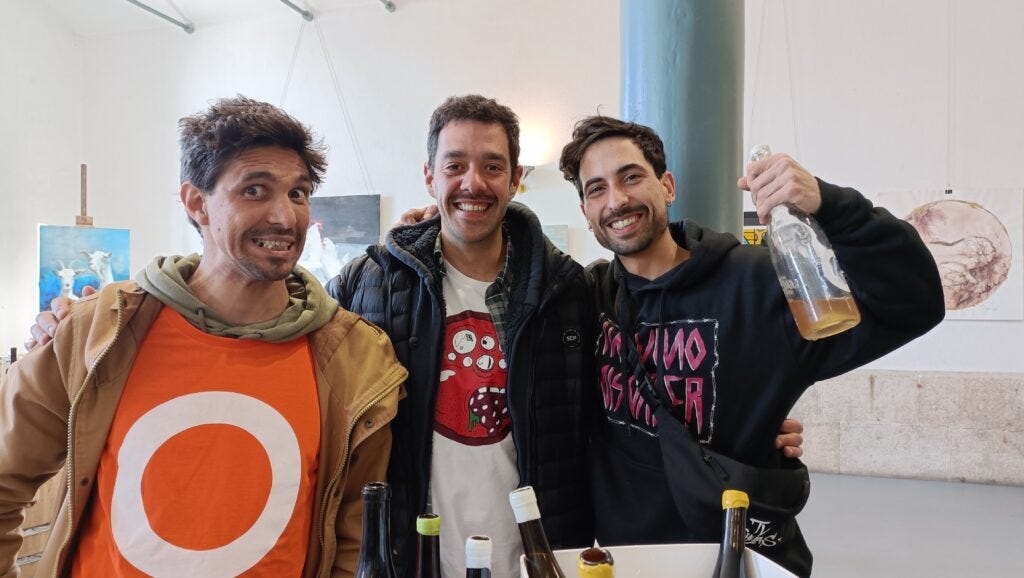 Luís, Guilherme and Diogo from Vinhos Aprt3