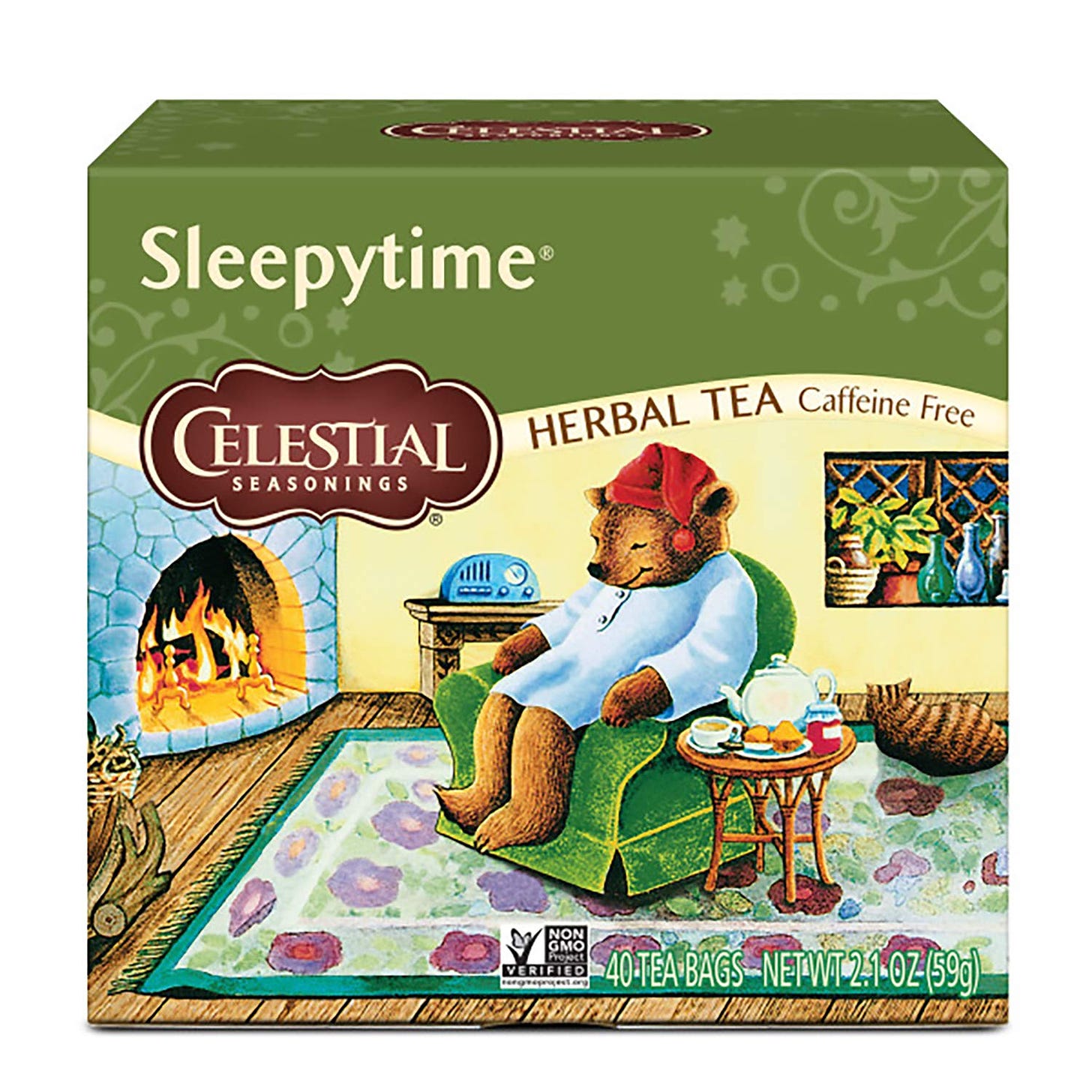 Amazon.com : Celestial Seasonings Herbal Tea, Sleepytime, 40 Count (Pack of  6) : Herbal Teas : Everything Else