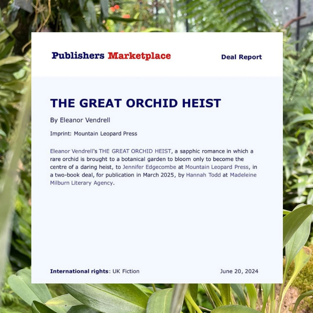 🚨BOOK NEWS KLAXON🚨 - by Eleanor Vendrell