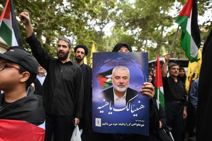 Mournful Iranians bid final farewell to Hamas chief, vow revenge-Xinhua