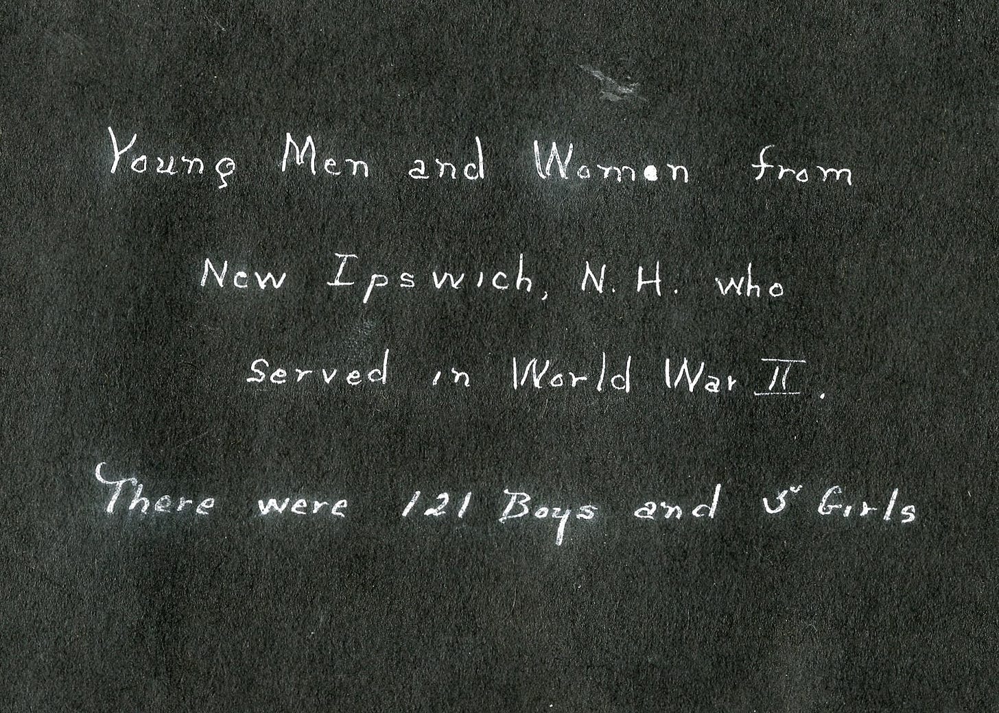 Text from WWII photo album