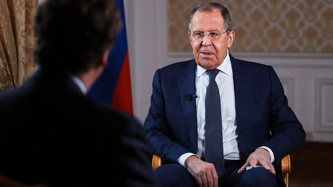 Fact-Check: Tucker Carlson Interviews Russian Foreign Minister Sergei Lavrov  - The Moscow Times