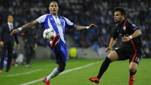 ricardo quaresma balls up for porto champions league 2015