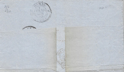 the reverse of the folded letter