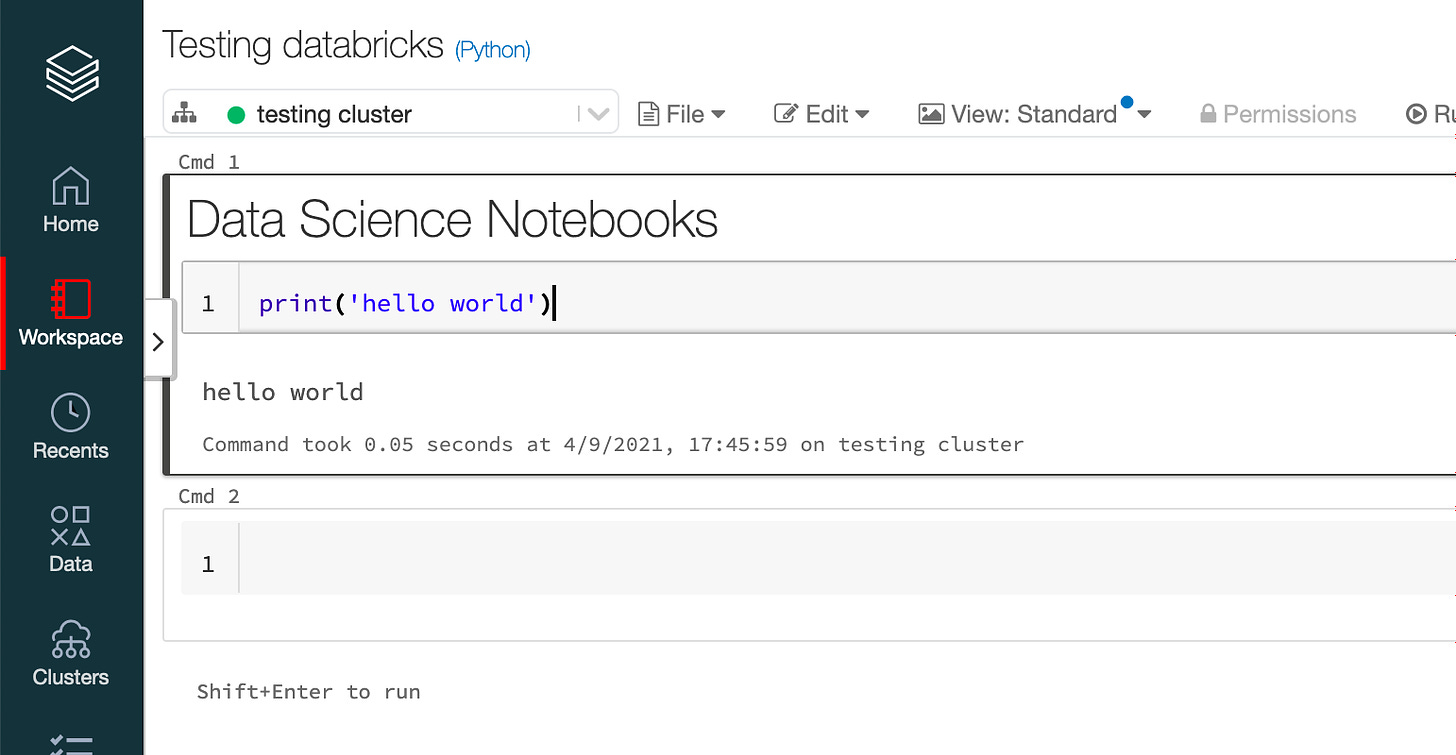 Databricks Notebooks | Data Science Notebooks