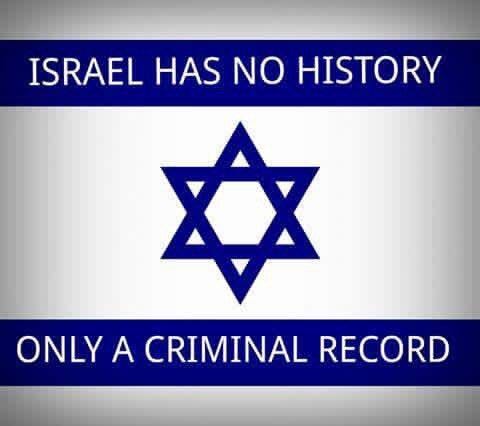 Robert Martin 🇵🇸 on X: "#Israel has no history, just a criminal record!  Thoughts? https://t.co/StZUZ3eT7R" / X